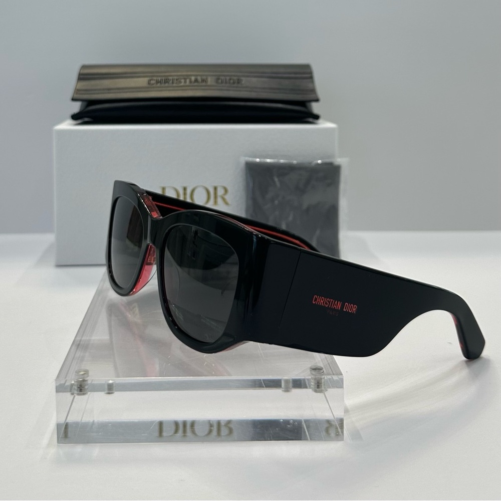 AUTHENTIC DIORNUIT S1I 16A0 Black Neon Pink Women’s Sunglasses